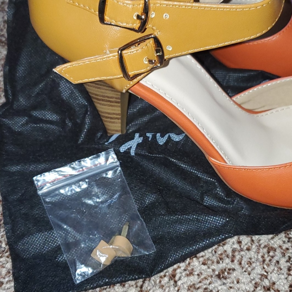 French Blu Cynthia Almond Toe Heels - Picture 7 of 7